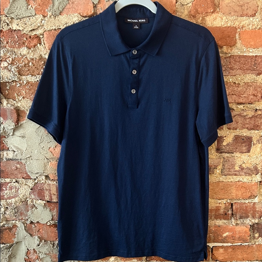 Michael Kors Men's Deep Blue Polo Shirt